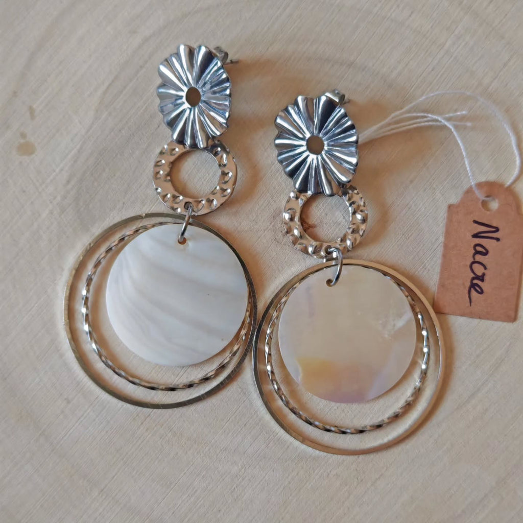 Maxi anneaux et disques de nacre