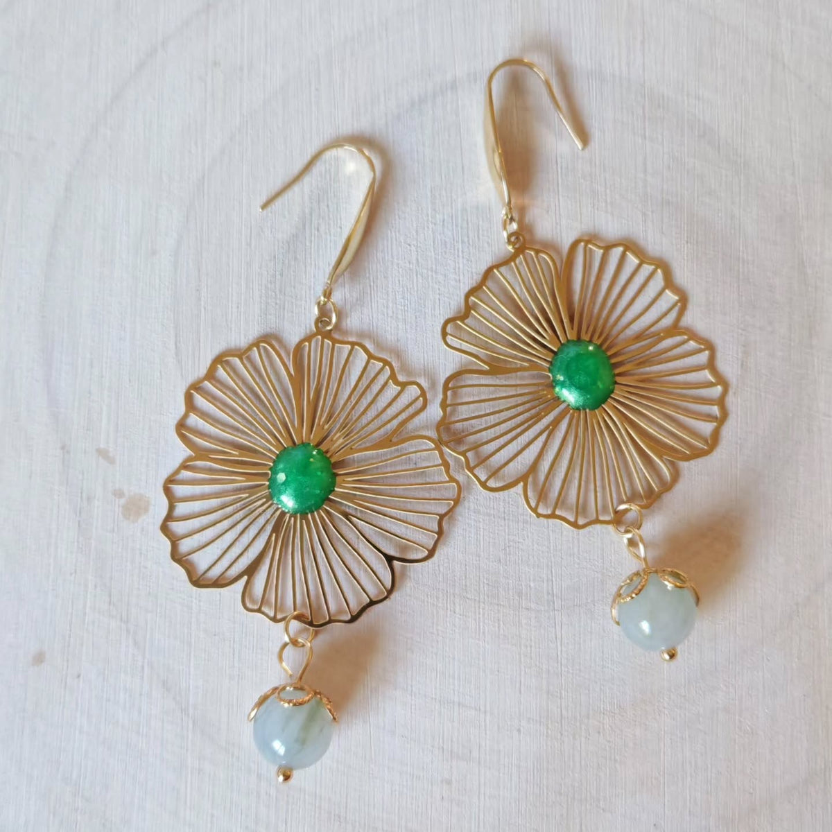 Coquelicot ajouré — Jade tiashan