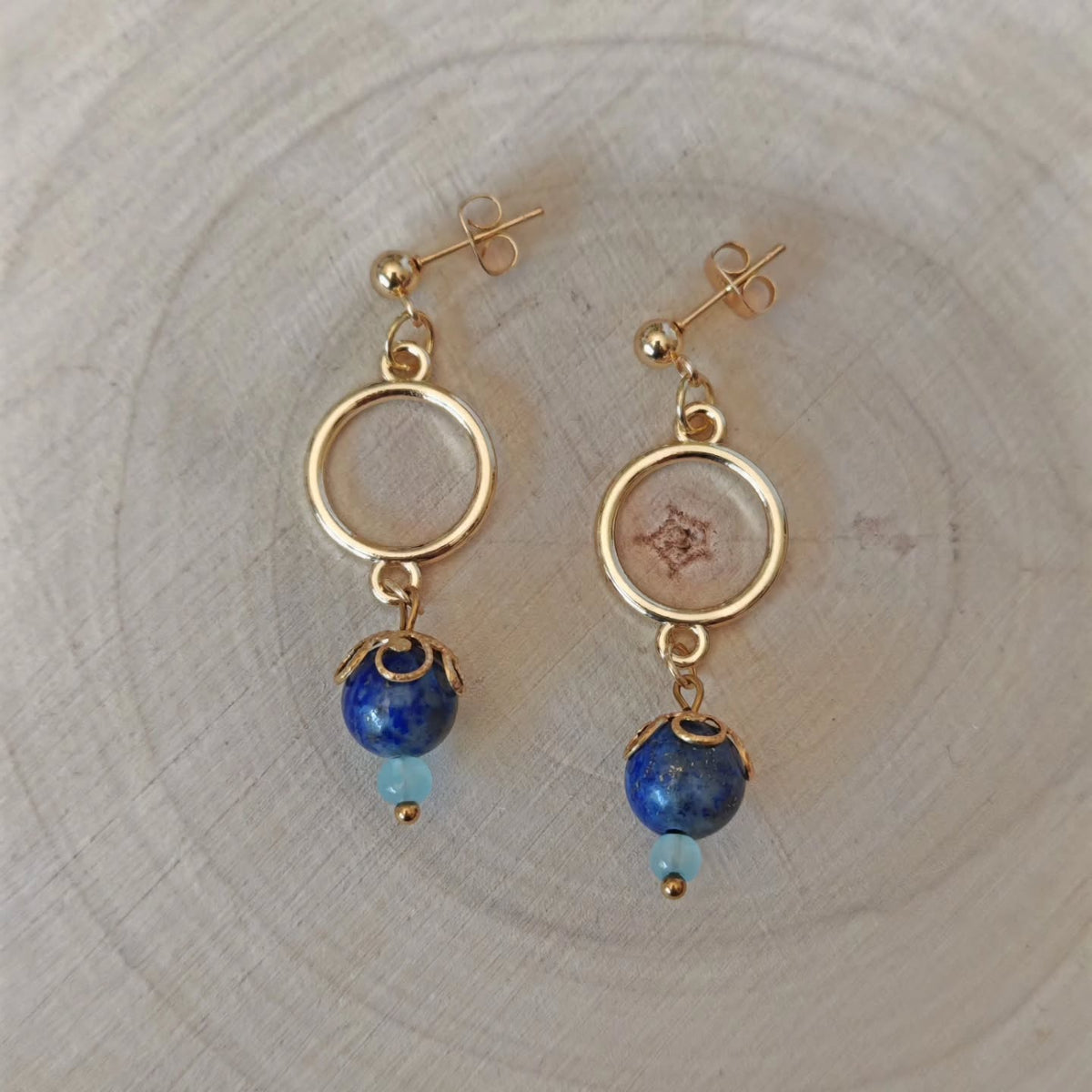 Lapis bleu et puces étoilées