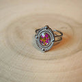 Bague à la fleur mauve