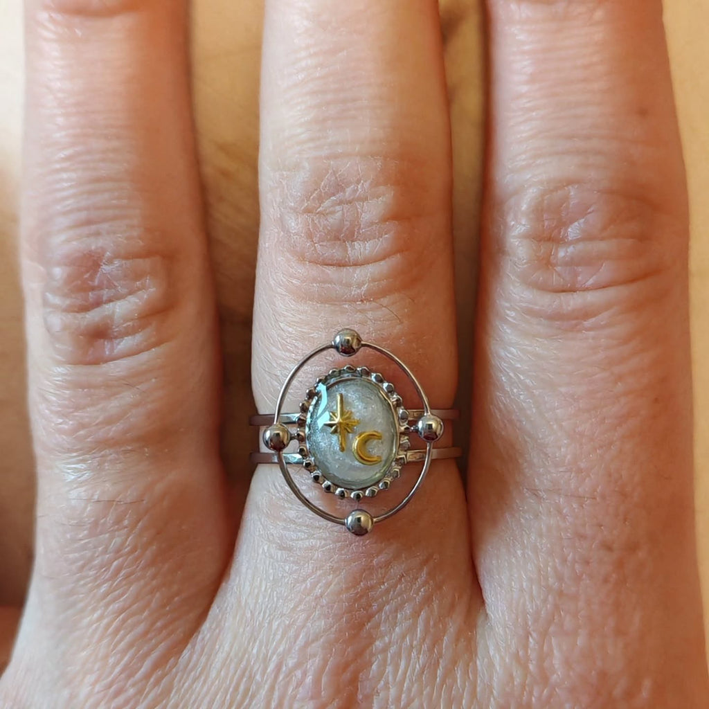 Bague au croissant de lune