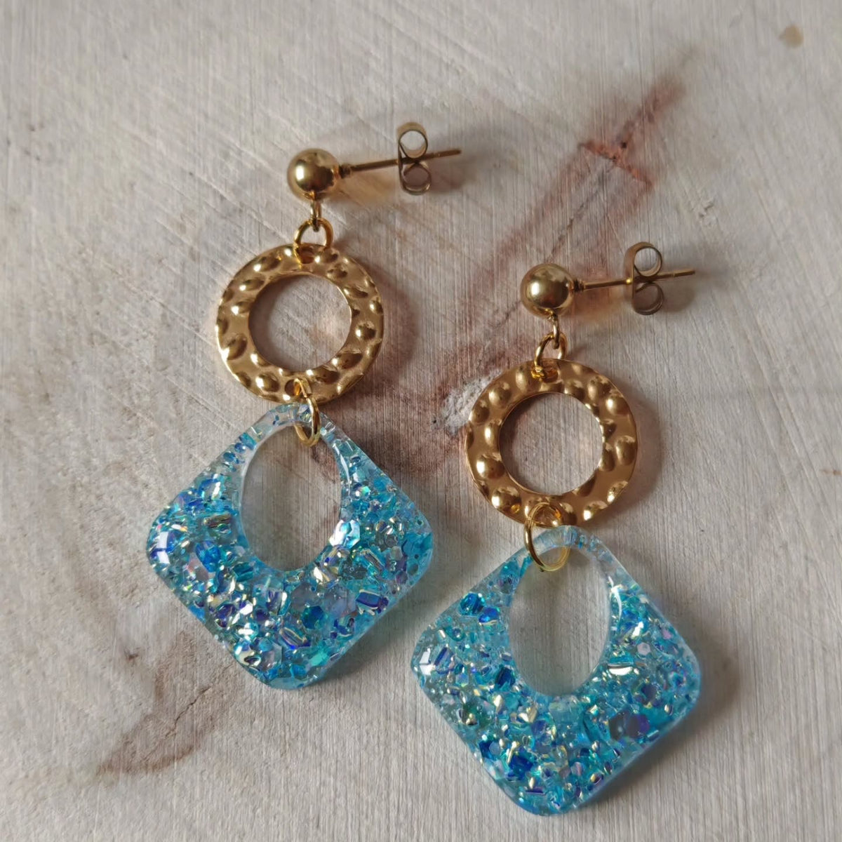 Losanges turquoise