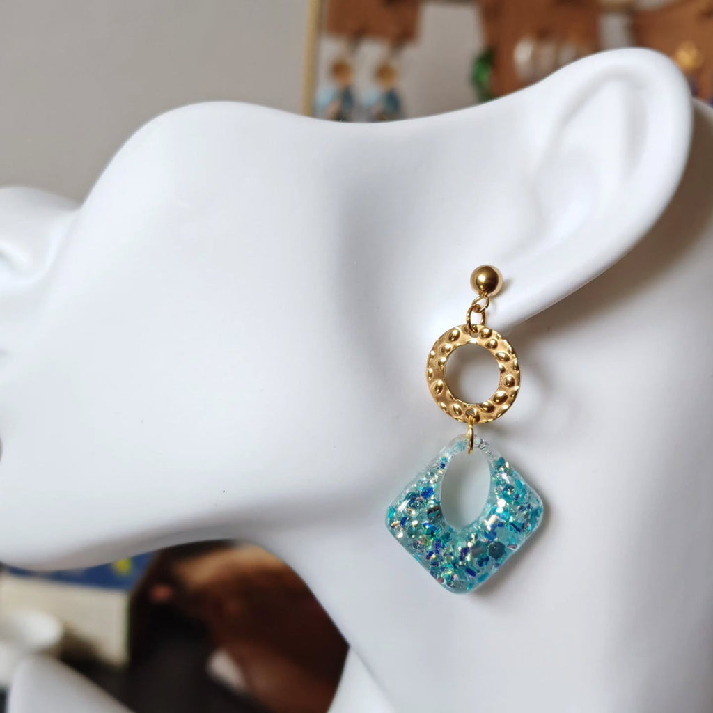 Losanges turquoise